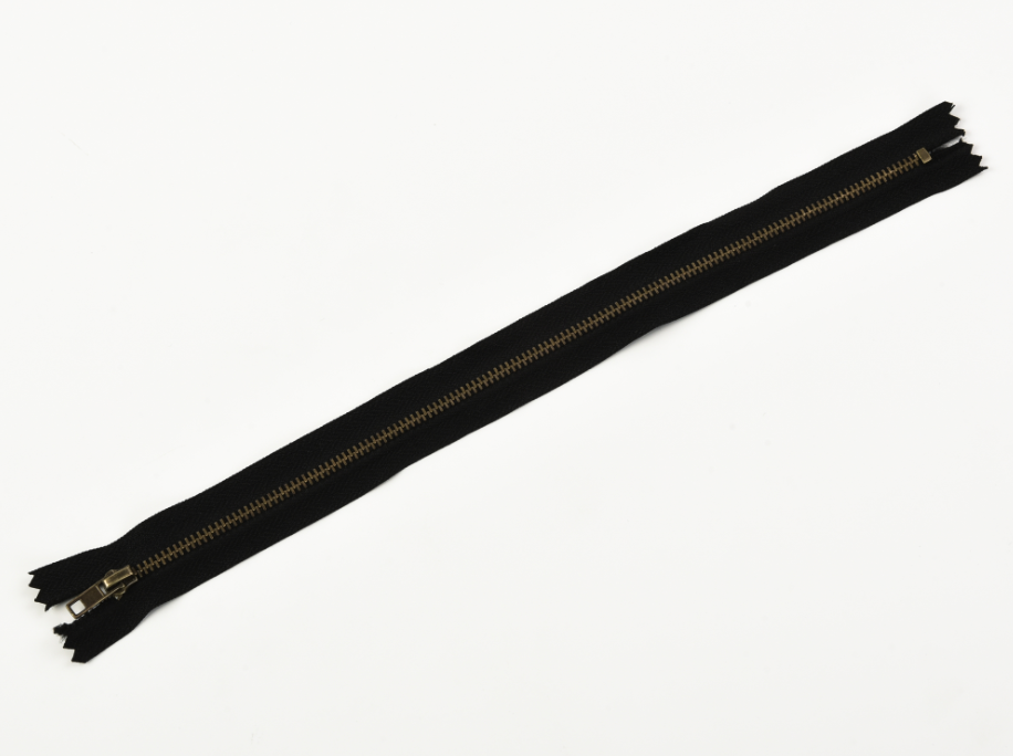 Black Golden Brass Zipper